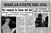 Tidningsurklipp från Diario Sur, som hedrar Carlota Alessandri. Hon avled 1972.